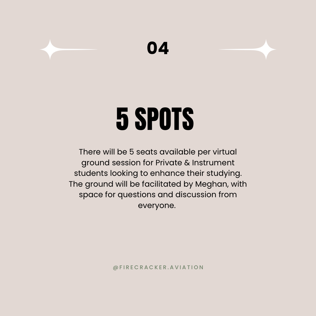 Private Pilot & Instrument (ASEL) VIRTUAL Group Study Session! (5 seats, 2.0 hours)