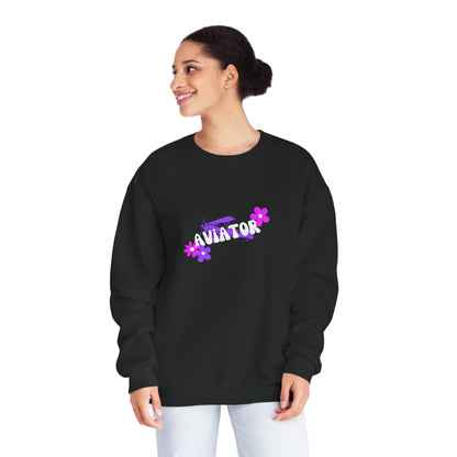 Retro Aviator Pilot Crewneck Sweatshirt