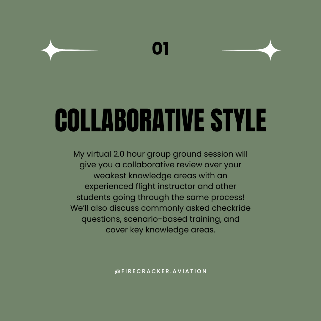 Private Pilot & Instrument (ASEL) VIRTUAL Group Study Session! (5 seats, 2.0 hours)