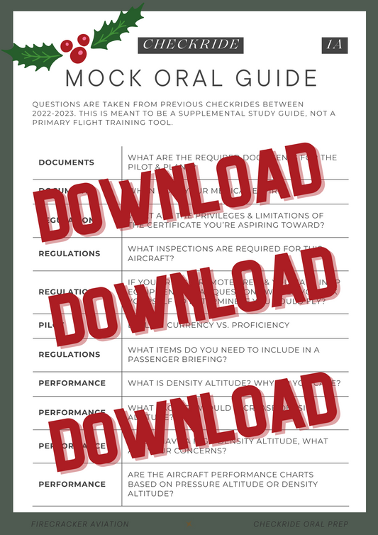 Checkride Mock Oral Guide Digital Download (Private Pilot)