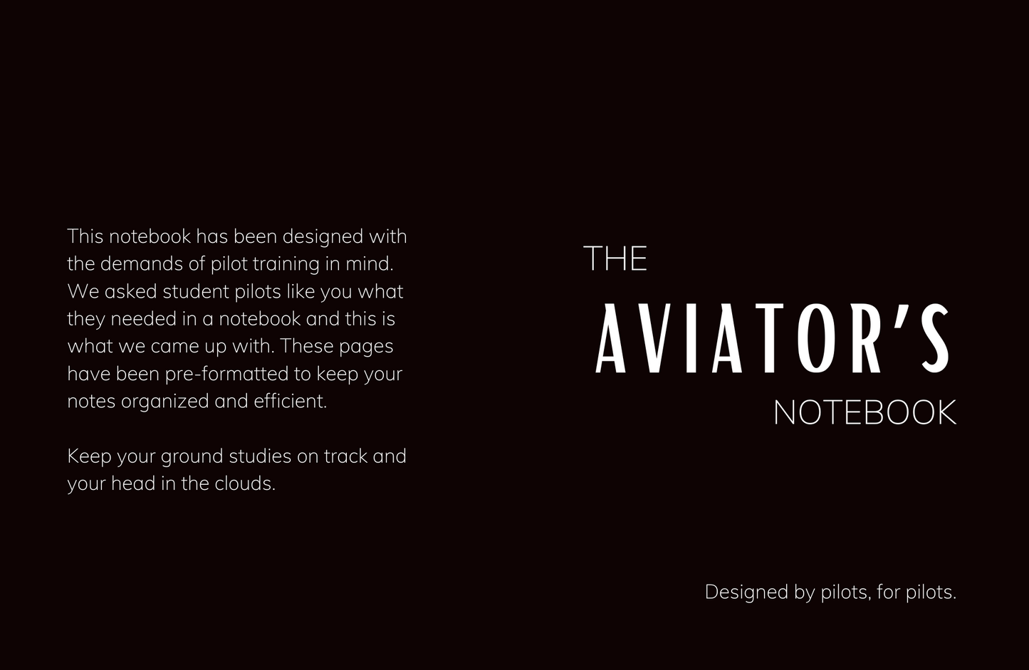 The Aviator's Notebook